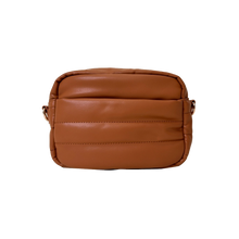 Load image into Gallery viewer, Sadie Quilted Faux Leather Zip Top Messenger