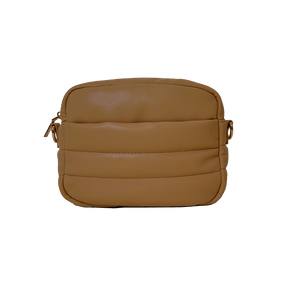Sadie Quilted Faux Leather Zip Top Messenger