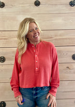 Load image into Gallery viewer, Thayne Long Sleeve Top in Flame