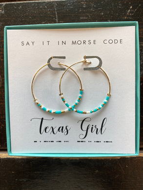 Texas Girl Hoop Earrings