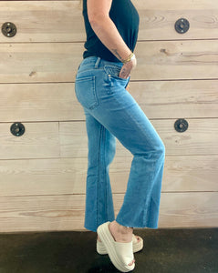 Kelsey High Rise Ankle Flare Jeans