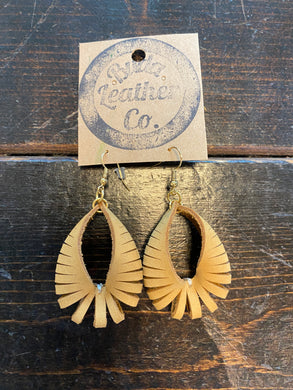 Spiral Leather Earrings