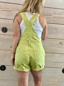We The Free Ziggy Shortalls in Sunny Lime