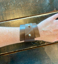 Load image into Gallery viewer, Angle Wrap Leather Cuff