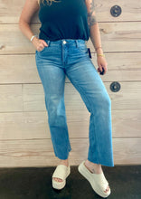 Load image into Gallery viewer, Kelsey High Rise Ankle Flare Jeans