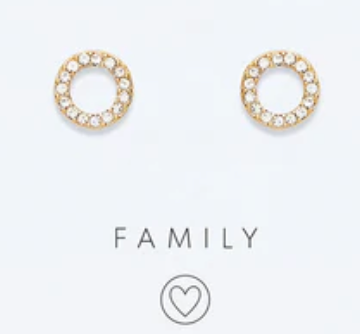 Family Stud Earrings