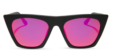 Avril Matte Black Sunglasses
