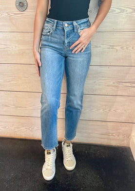 Stately Mid Rise Crop Jeans