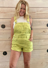Load image into Gallery viewer, We The Free Ziggy Shortalls in Sunny Lime