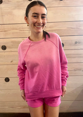 Washed Ashore Sweatshirt in Heartbreaker Pink