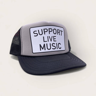 Support Live Music Foam Trucker Hat