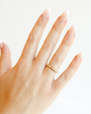 Lauren Beaded Band in Gold