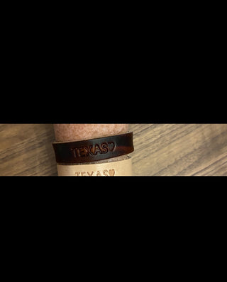 Texas Leather Bracelet for Texas Flood Victims