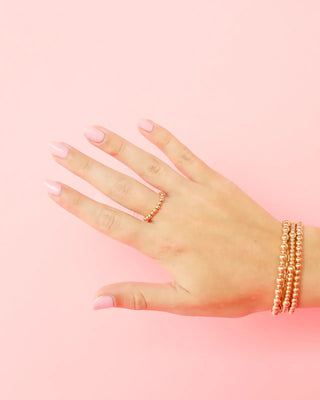 Lauren Beaded Band in Gold