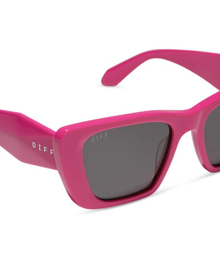 Aura Bright Pink Grey Sunglasses
