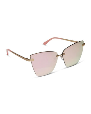 Becky V Brushed Gold Cherry Blossom Sunglasses