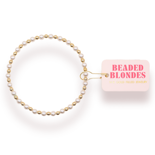 Luci Pearl Bracelet in Gold