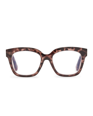 Ava Beige Tortoise Blue Light Reader