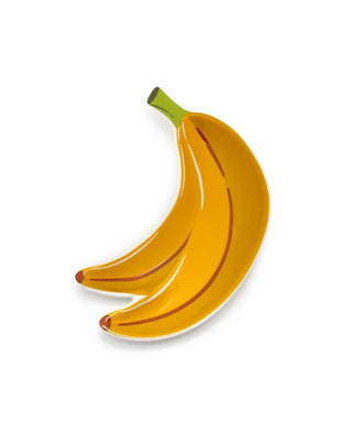 Illustration of a banana on a white background