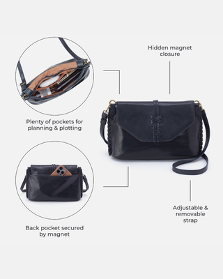 Expedition Shoulder Crossbody - Patina Navy Leather