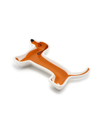 Ceramic Trinket & Jewelry Tray - Dachshund Puppy Dog