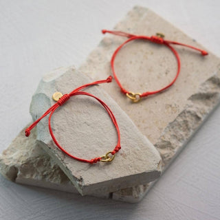 Thread of Friendship Bracelet - Set of 2 - Silver