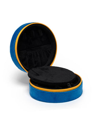 Velvet Jewelry Zip Case - Caviar Tin