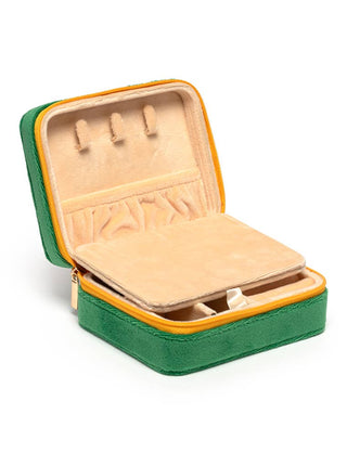 Velvet Jewelry Zip Case  - "Press for Champagne"