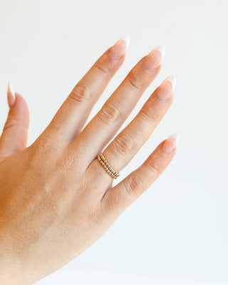 Lexi Beaded Band in Gold