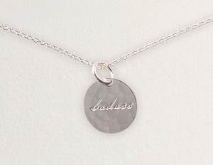 Sterling Silver Badass Necklace