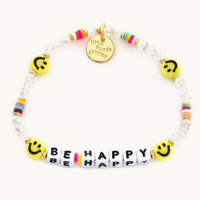 Be Happy - Little Words Project Bracelets
