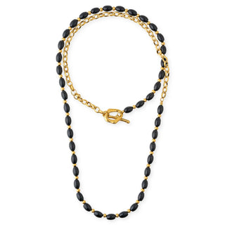 Bracha Onyx Toggle Necklace