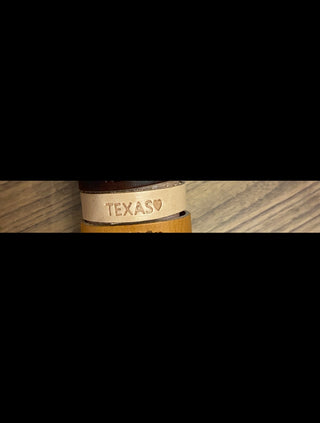 Texas Leather Bracelet for Texas Flood Victims