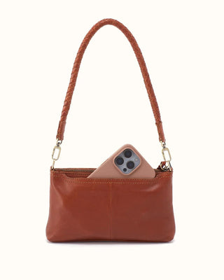 Darcy Washed Leather Crossbody in Kindling Brown