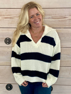 Dakota Chunky Knit Striped Sweater