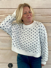 Load image into Gallery viewer, Easy Street Pattern Crop Sweater