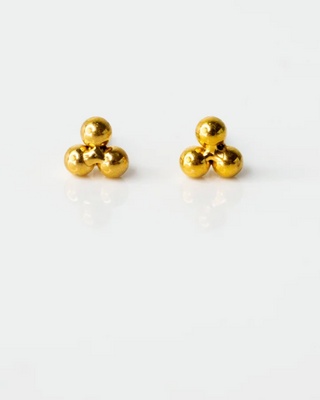 Tiny Trio Flat Back Sleeper Earrings