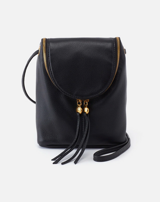 HOBO Fern Crossbody | Black Soft Pebbled Leather