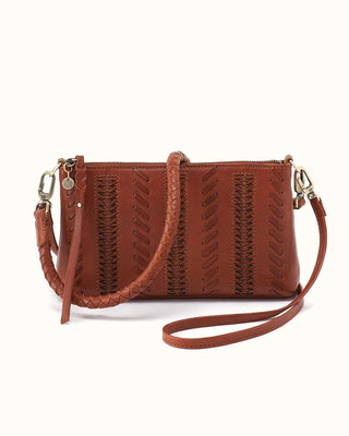 Darcy Washed Leather Crossbody in Kindling Brown