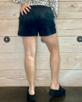 Z Supply Faux Suede Black Shorts