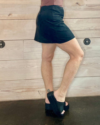 Z Supply Faux Suede Mini Skirt