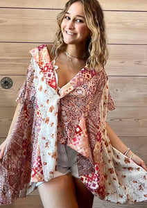 Ali Print Tunic Top