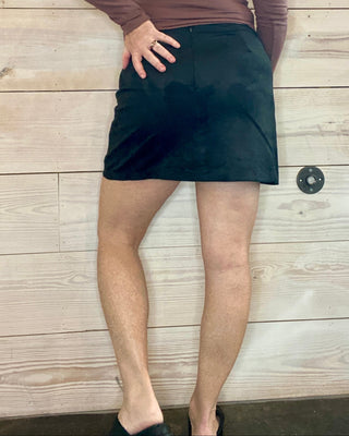Z Supply Faux Suede Mini Skirt