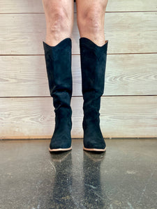 Classy Suede Black Boots