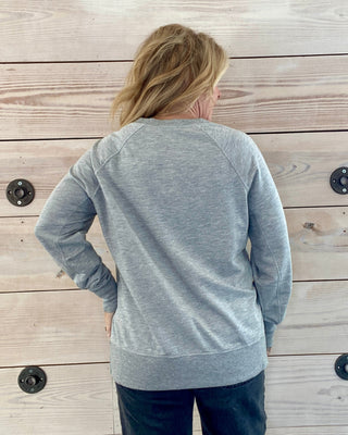 Z Supply Modern V-Neck Weekender - Heather Grey
