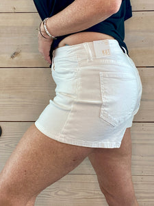 Jane Optic White Jean Shorts