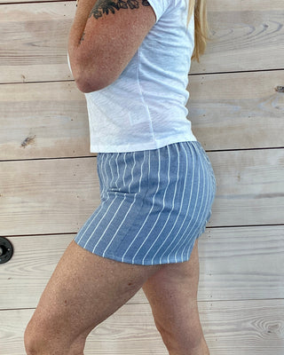 Z Supply Boyfriend Boxer Short - Blue Stripe