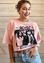 Load image into Gallery viewer, AC/DC Crop Tee