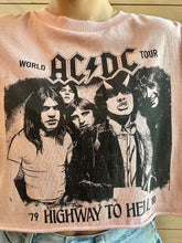 Load image into Gallery viewer, AC/DC Crop Tee