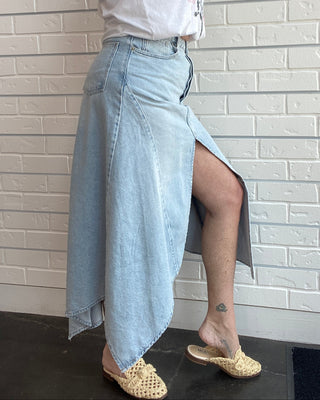Aquarius Denim Maxi Skirt